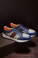 baskets unisexe gucci zapatos top blue leather